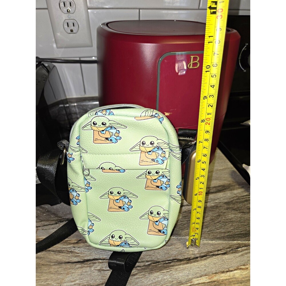 Buckle-Down Disney The Mandalorian Grogu Star Wars Crossbody Purse Green